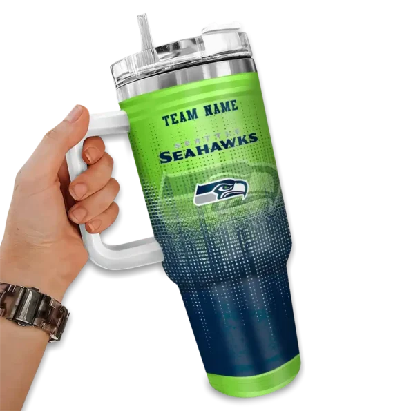 customized seattle seahawks gradient dots blue curved tumbler fashion forward.webp