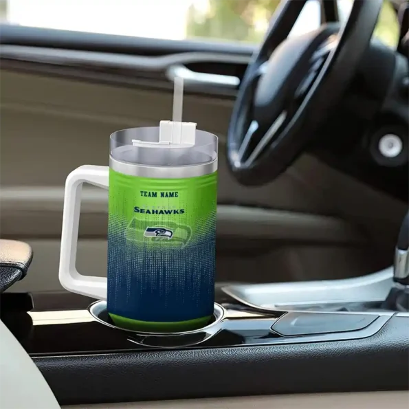 customized seattle seahawks gradient dots blue curved tumbler trendy.webp