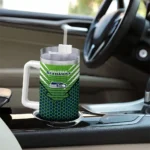 customized seattle seahawks hex texture blue curved tumbler best selling.webp