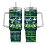 customized seattle seahawks honey streaks blue curved tumbler best selling.webp