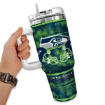 customized seattle seahawks honey streaks blue curved tumbler best selling.webp