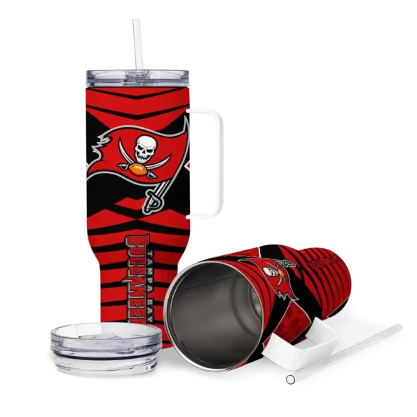 customized tampa bay buccaneers chevron layers red curved tumbler high quality.webp