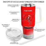 customized tampa bay buccaneers geometric prism red curved tumbler best selling.webp