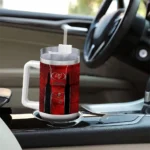 customized tampa bay buccaneers hexagon armor red curved tumbler best selling.webp