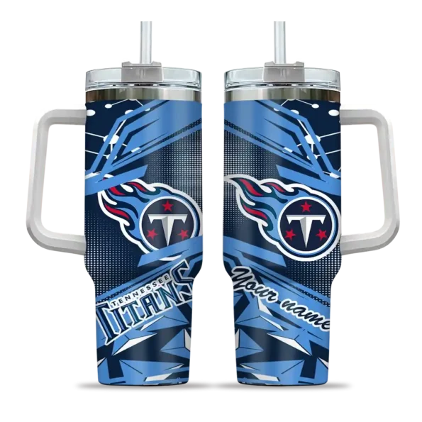 customized tennessee titans abstract paths navy curved tumbler best selling.webp