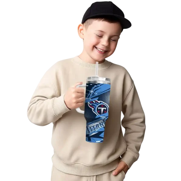customized tennessee titans abstract paths navy curved tumbler latest model.webp