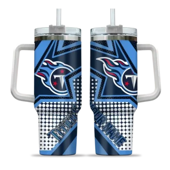 customized tennessee titans arrow burst navy curved tumbler best selling.webp