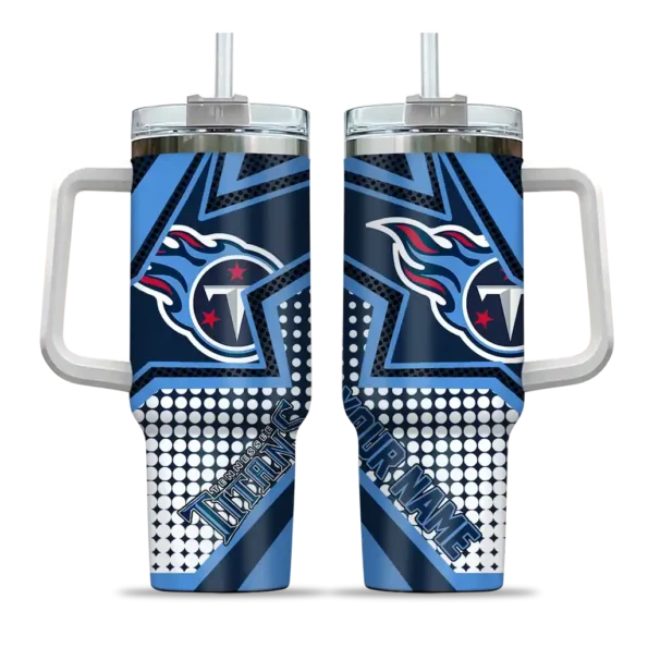 customized tennessee titans arrow burst navy curved tumbler best selling.webp