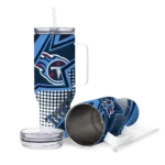 customized tennessee titans arrow burst navy curved tumbler best selling.webp
