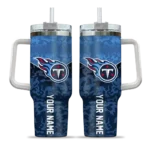customized tennessee titans chevron stripe navy curved tumbler best selling.webp