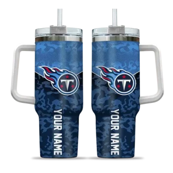 customized tennessee titans chevron stripe navy curved tumbler best selling.webp