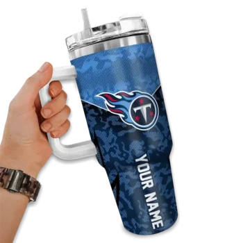 customized tennessee titans chevron stripe navy curved tumbler fashion forward.webp