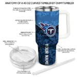 customized tennessee titans chevron stripe navy curved tumbler best selling.webp