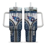 customized tennessee titans leopard zipper navy curved tumbler best selling.webp