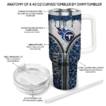customized tennessee titans leopard zipper navy curved tumbler best selling.webp