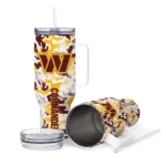 customized washington commanders camo mashup burgundy white curved tumbler best selling.webp