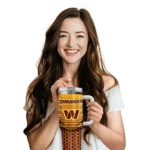 customized washington commanders hex texture burgundy curved tumbler best selling.webp