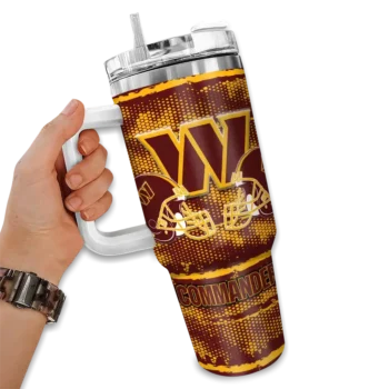 customized washington commanders honey streaks burgundy curved tumbler fashion forward.webp