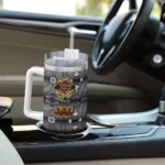 customized washington commanders superman shield burgundy gray curved tumbler best selling.webp
