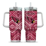 personalized arizona cardinals bold diamonds red curved tumbler best selling.webp