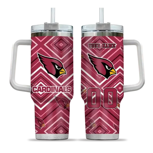 personalized arizona cardinals bold diamonds red curved tumbler best selling.webp