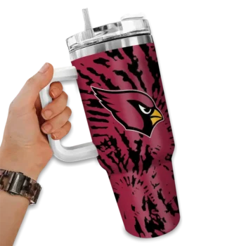 personalized arizona cardinals burst swirl red curved tumbler fashion forward.webp