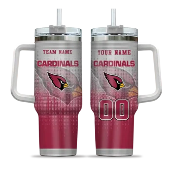 personalized arizona cardinals gradient dots red curved tumbler best selling.webp