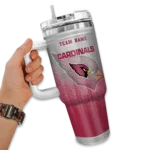 personalized arizona cardinals gradient dots red curved tumbler best selling.webp