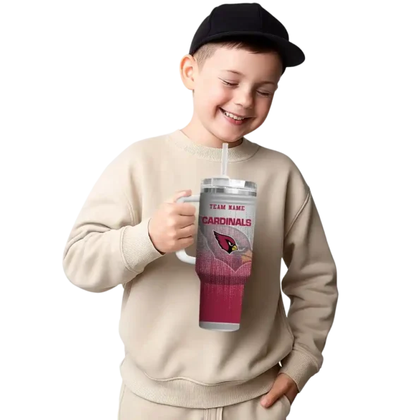 personalized arizona cardinals gradient dots red curved tumbler latest model.webp