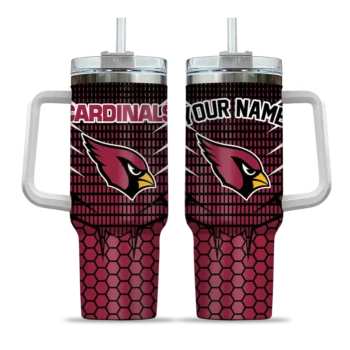 personalized arizona cardinals hex texture red curved tumbler best selling.webp