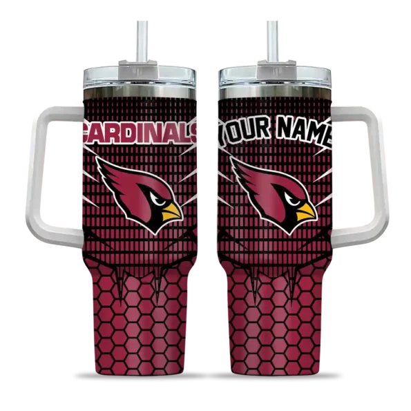 personalized arizona cardinals hex texture red curved tumbler best selling.webp