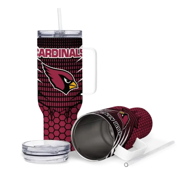 personalized arizona cardinals hex texture red curved tumbler high quality.webp