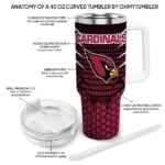 personalized arizona cardinals hex texture red curved tumbler best selling.webp