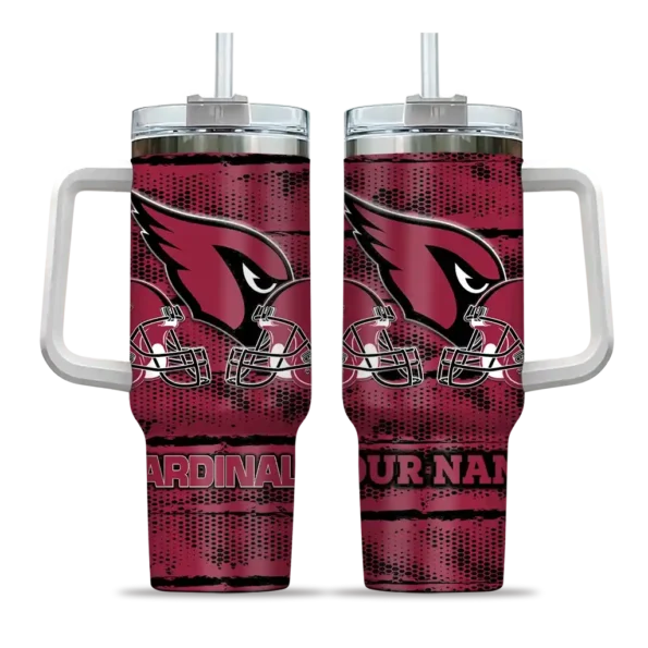 personalized arizona cardinals honey streaks red curved tumbler best selling.webp