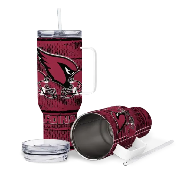 personalized arizona cardinals honey streaks red curved tumbler high quality.webp