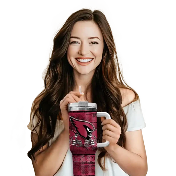 personalized arizona cardinals honey streaks red curved tumbler premium grade.webp