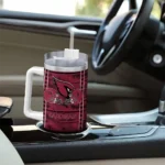 personalized arizona cardinals honey streaks red curved tumbler best selling.webp