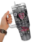 personalized arizona cardinals superman shield red gray curved tumbler best selling.webp