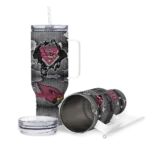 personalized arizona cardinals superman shield red gray curved tumbler best selling.webp