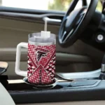 personalized atlanta falcons chevron angle red curved tumbler best selling.webp