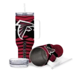 personalized atlanta falcons chevron layers red curved tumbler best selling.webp