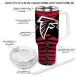 personalized atlanta falcons chevron layers red curved tumbler best selling.webp