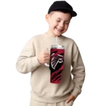 personalized atlanta falcons claw cut red black curved tumbler best selling.webp
