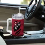 personalized atlanta falcons claw cut red black curved tumbler best selling.webp