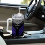 personalized baltimore ravens arrow armor purple black curved tumbler best selling.webp