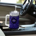 personalized baltimore ravens bullseye drips purple curved tumbler best selling.webp