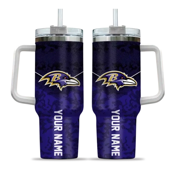 personalized baltimore ravens chevron stripe purple curved tumbler best selling.webp