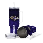 personalized baltimore ravens chevron stripe purple curved tumbler best selling.webp