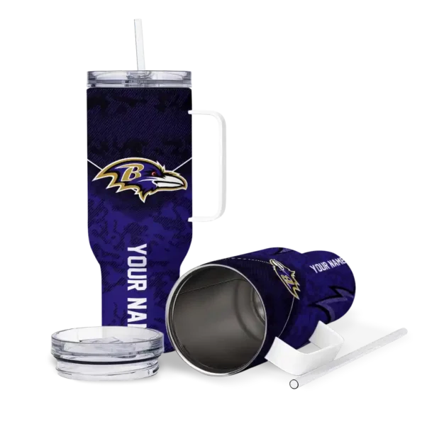 personalized baltimore ravens chevron stripe purple curved tumbler high quality.webp