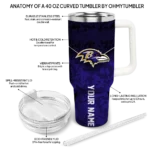 personalized baltimore ravens chevron stripe purple curved tumbler best selling.webp